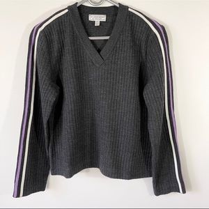 St. John Sport by Marie Gray Charcoal Ski Sweater, Small